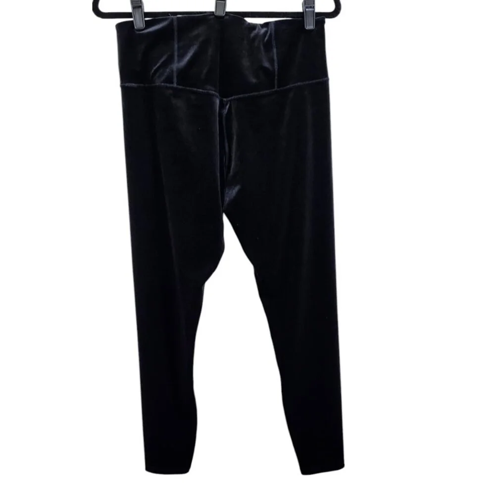 Athleta Elation Ultra High-Rise Velvet Tight/Legging Black Nylon Blend S… - Picture 4 of 7